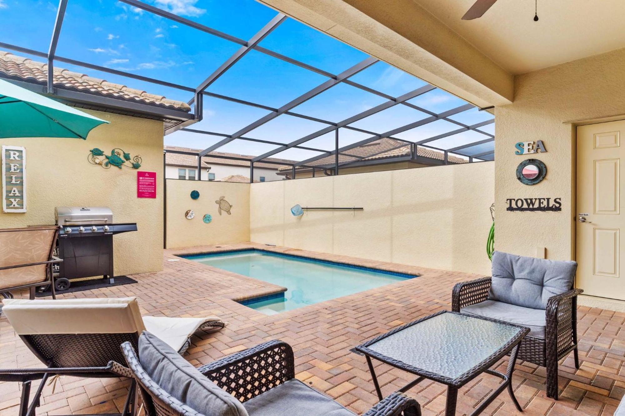 Townhome With Private Pool, Bbq & Free Waterpark Kissimmee Eksteriør billede